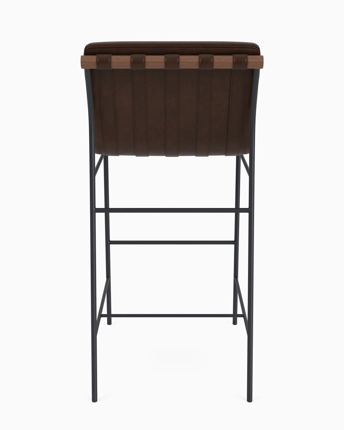 Maple Brown Leather / Walnut / Bar (30" Height)