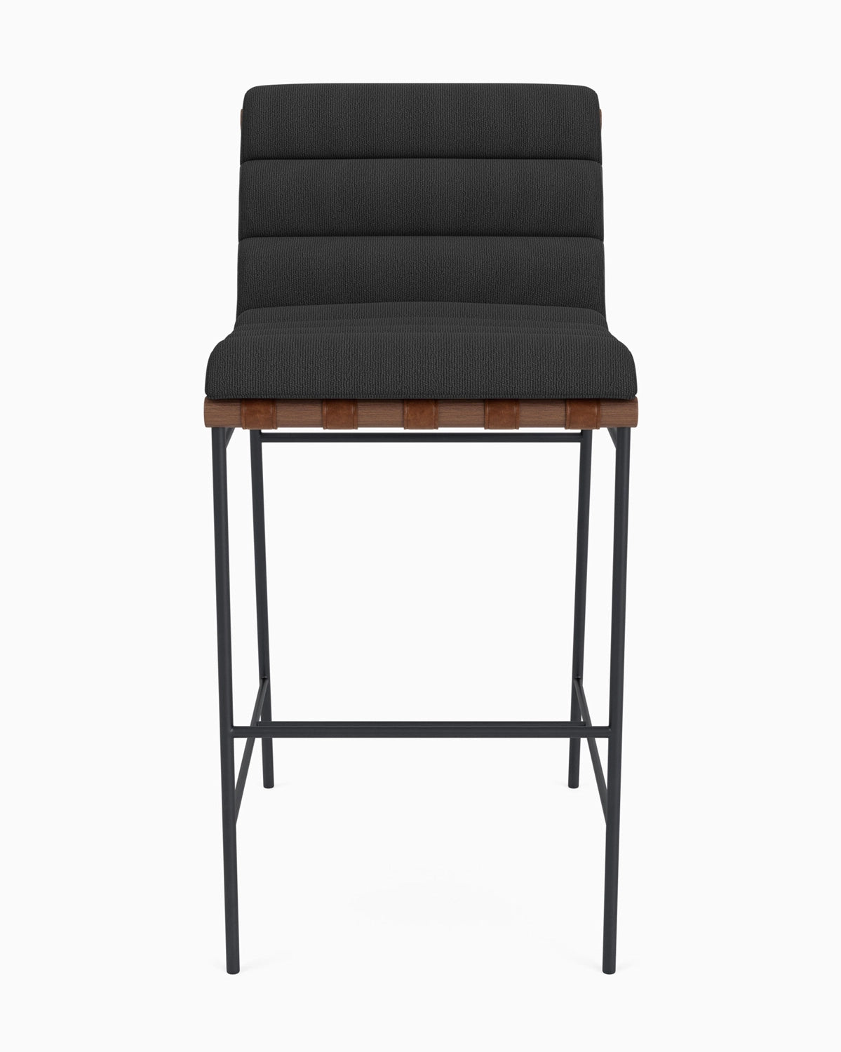 Charcoal Boucle / Walnut / Bar (30" Height)