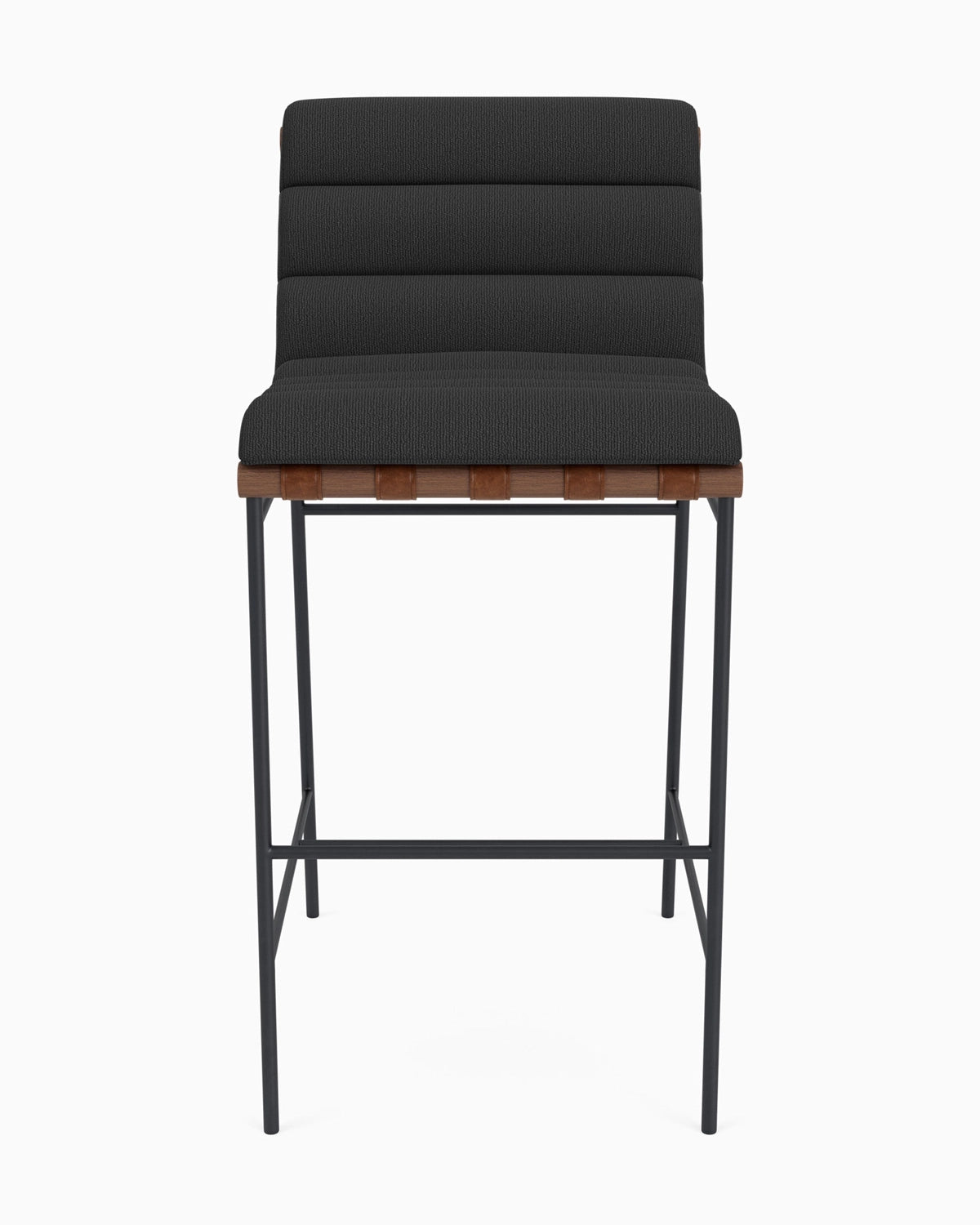 Charcoal Boucle / Walnut / Bar (30" Height)