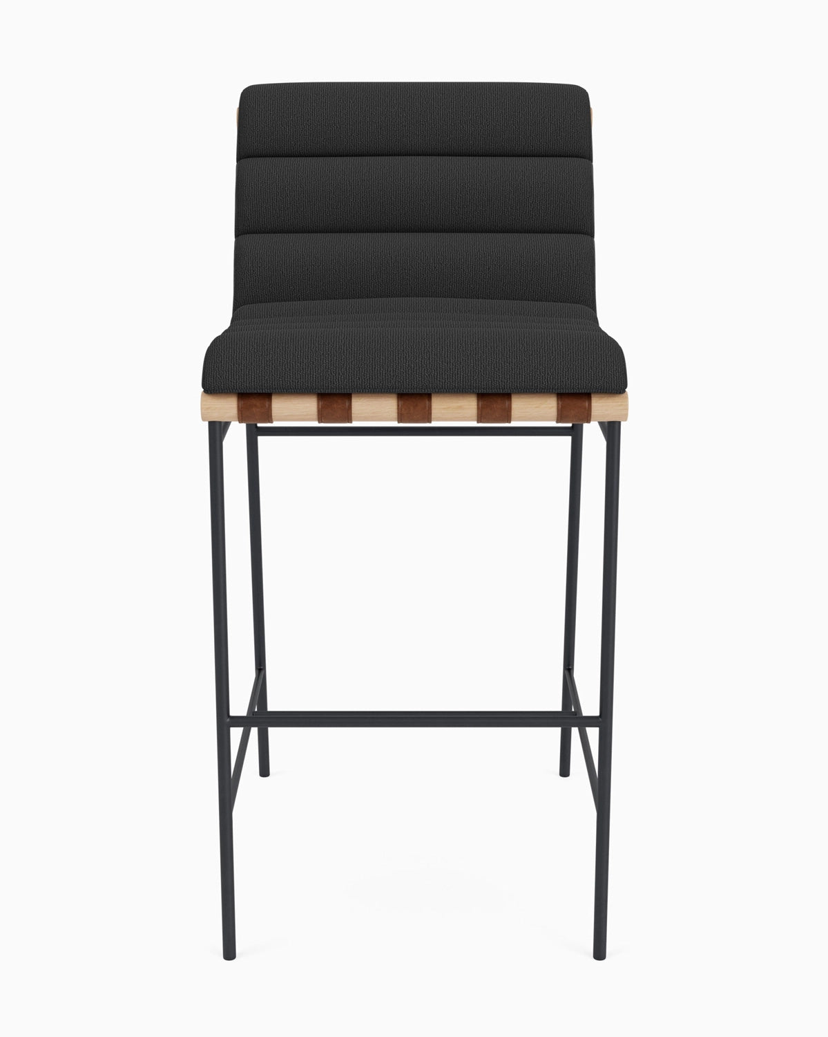 Charcoal Boucle / White Oak / Bar (30" Height)