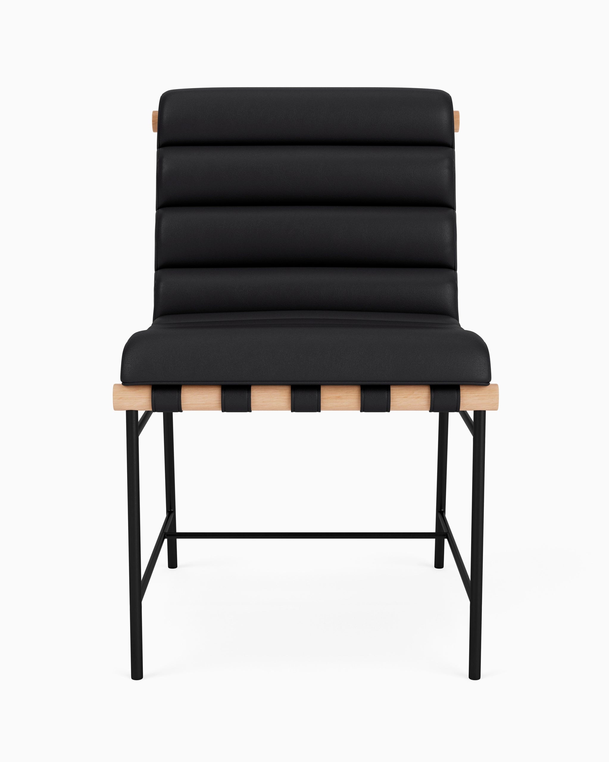 Black Leather / White Oak