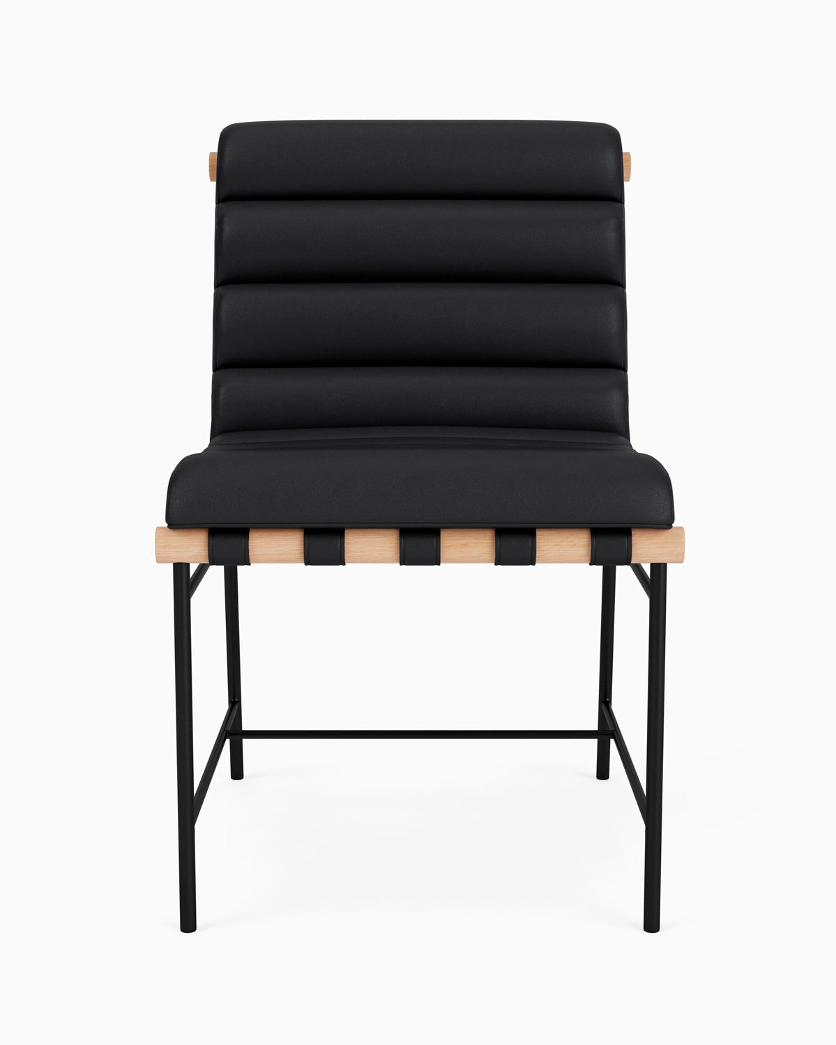 Black Leather / White Oak