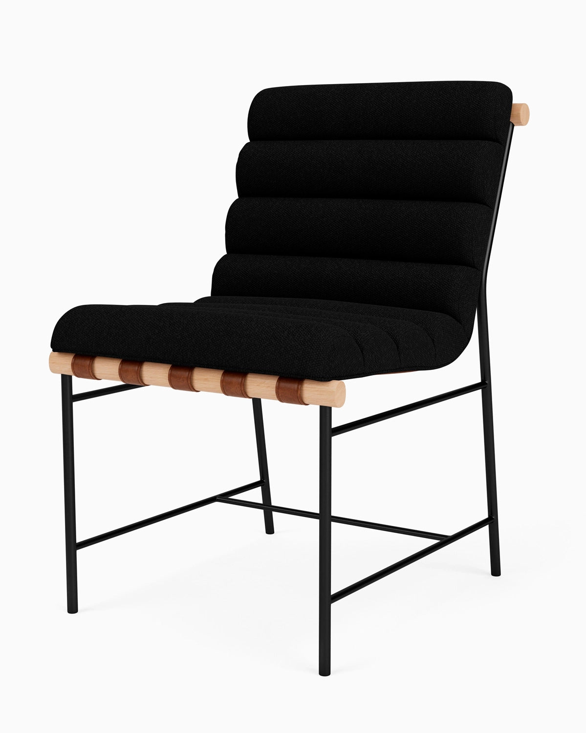 Charcoal Boucle / White Oak