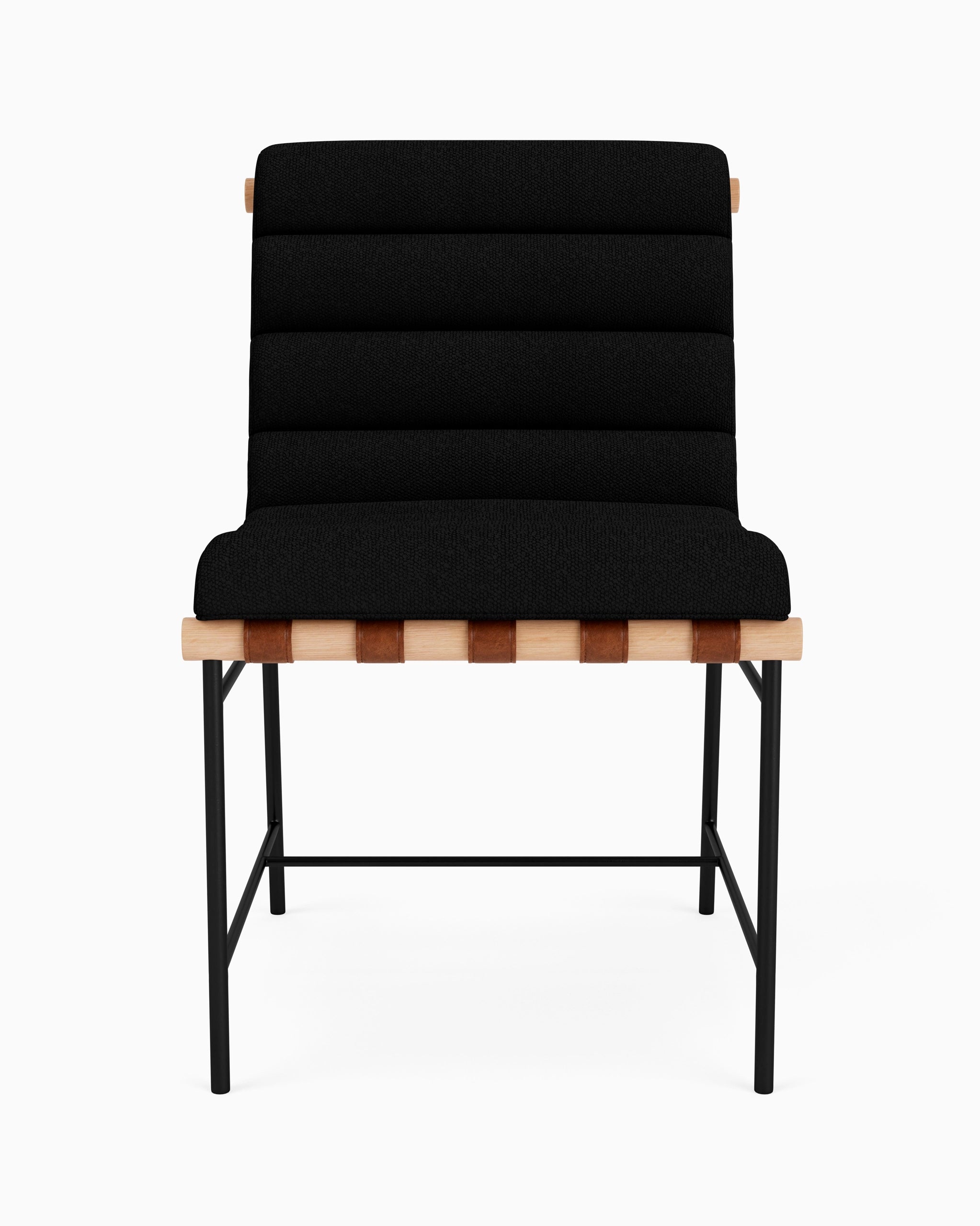 Charcoal Boucle / White Oak