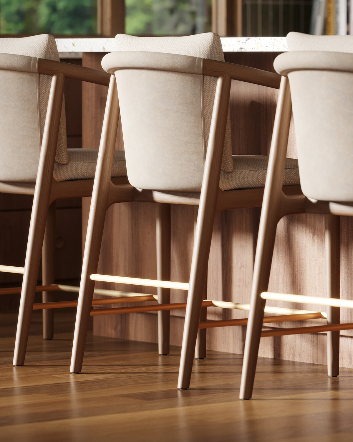 Latte Basketweave / Pearl Leather / White Oak