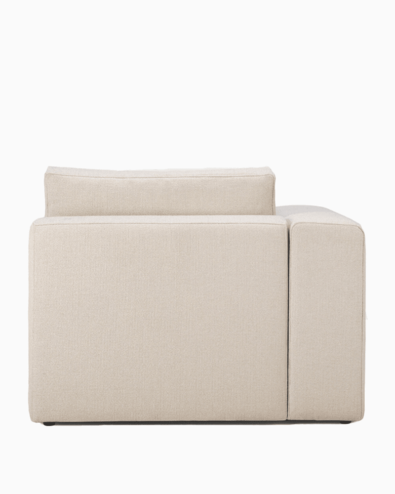 Eco Off White / End seater with R arm