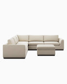 Savoy Parchment / Sectional + Ottoman