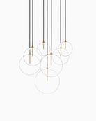 Burnished Brass / Clear Glass