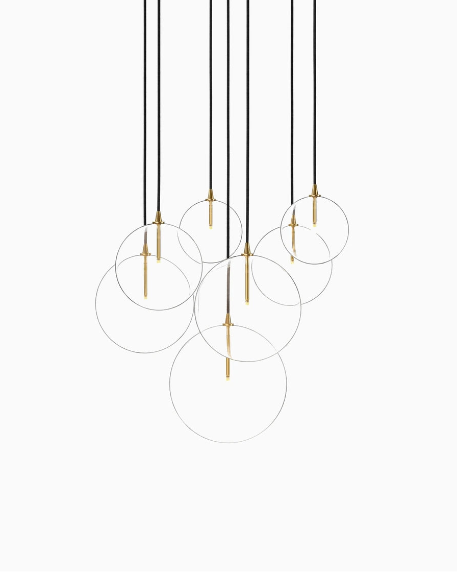 Burnished Brass / Clear Glass