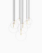 Burnished Brass / Clear Glass