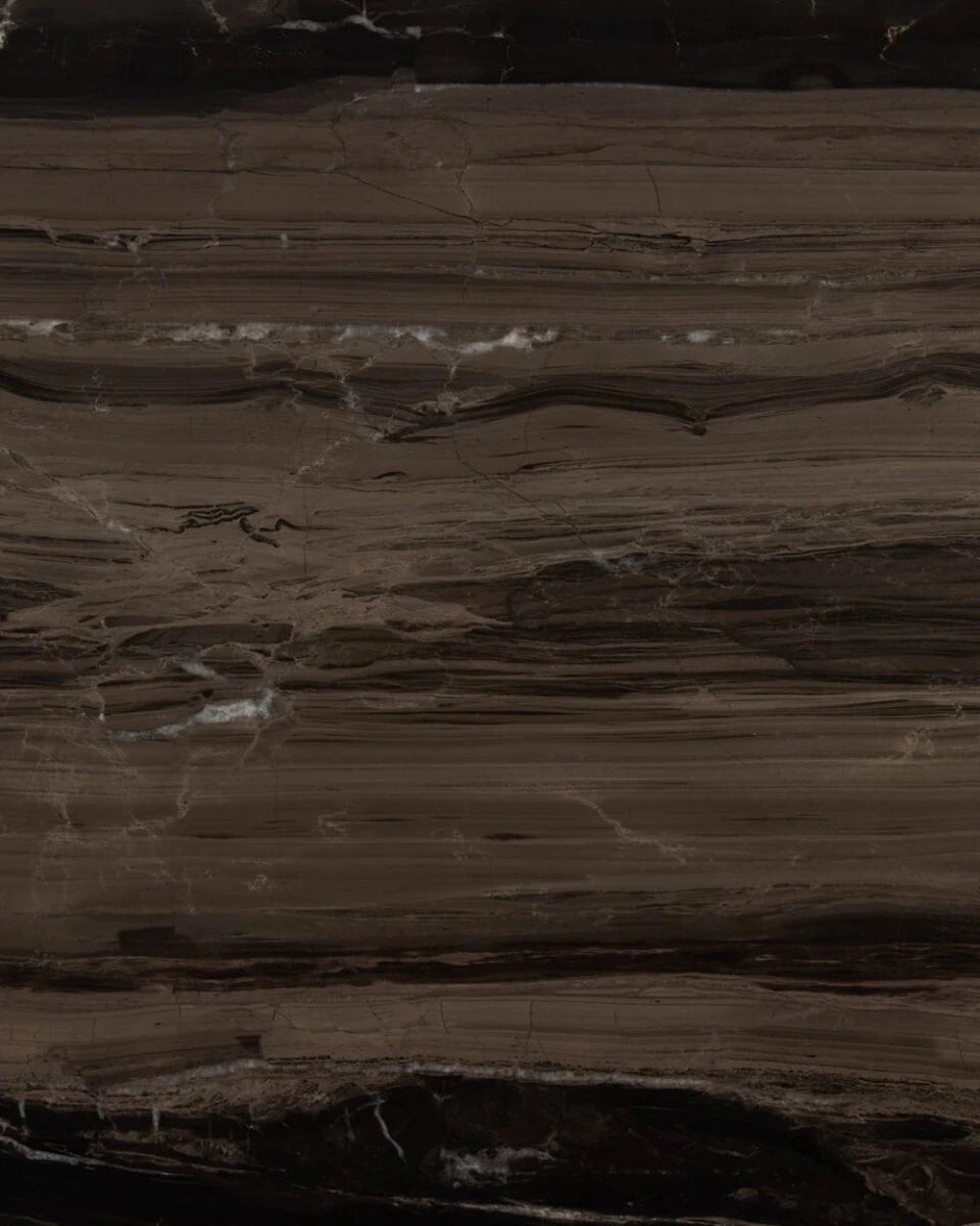 Large Antique White Marble + Small Rocky Brown Marble