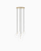 Burnished Brass / Clear Glass
