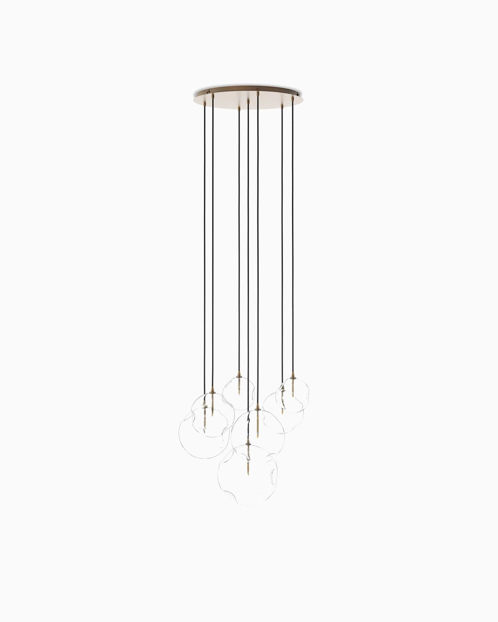 Heritage Bronze Brass / Organic Glass