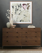 40" x 40" / White Oak / Framed Paper