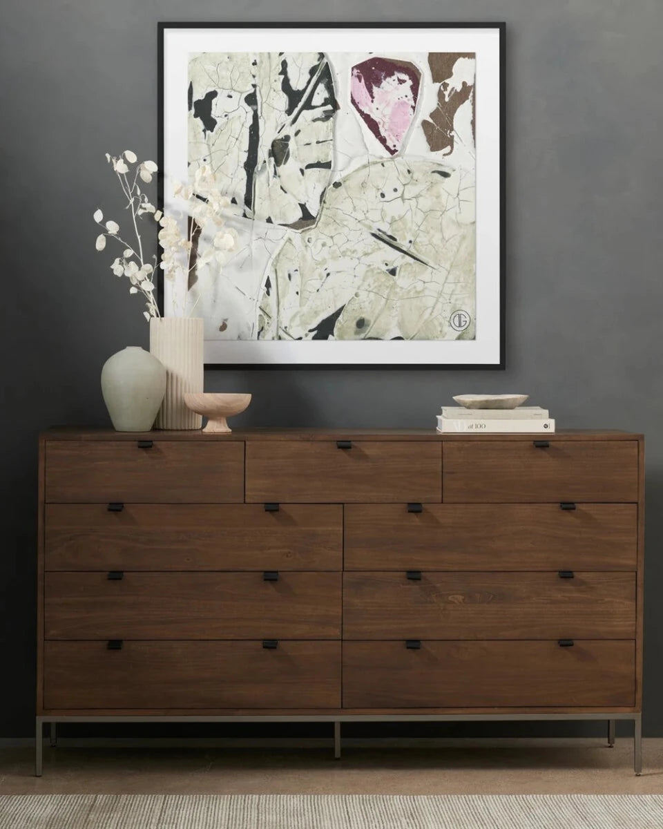 40" x 40" / Black Maple / Framed Paper