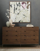 40" x 40" / Rustic Walnut / Framed Canvas
