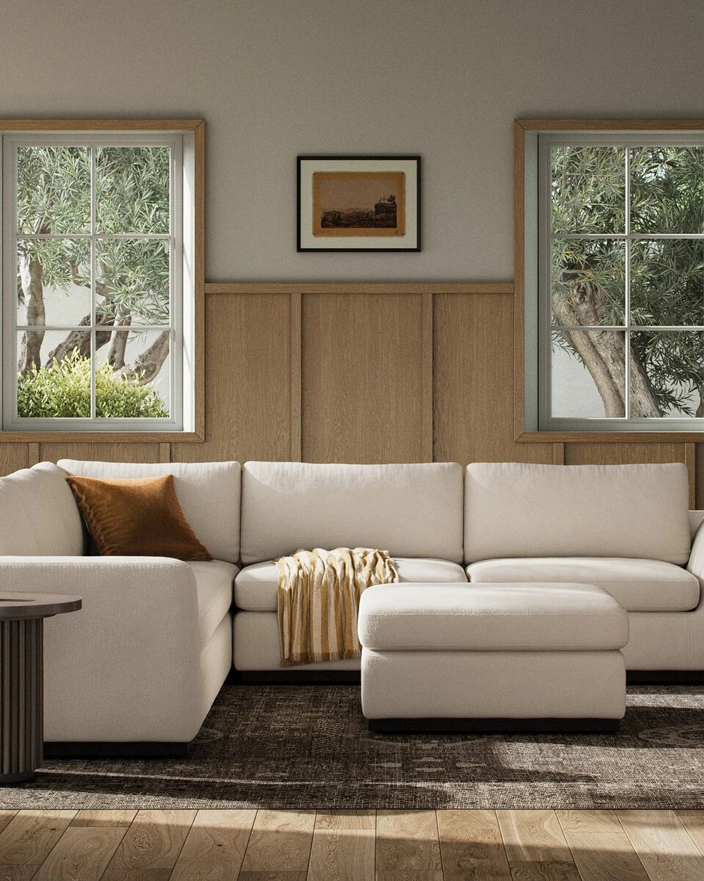 Crypton Nomad Marshmallow / Sectional + Ottoman