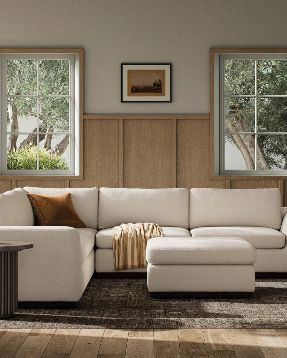 Crypton Nomad Marshmallow / Sectional + Ottoman