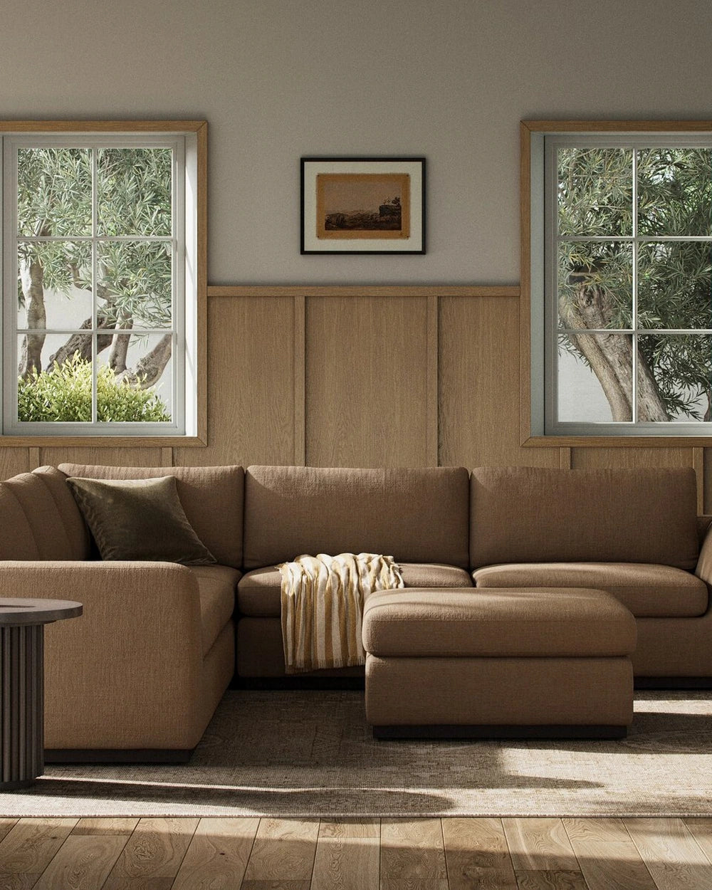 Savoy Ochre / Sectional + Ottoman