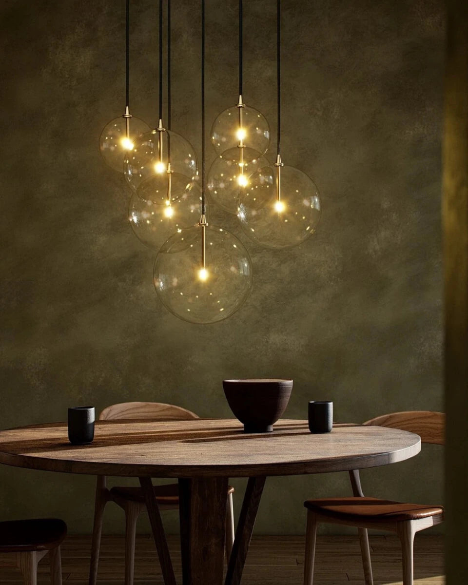 Burnished Brass / Clear Glass