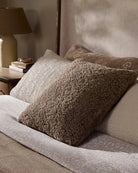 Taupe Shearling / 20" x 20" / Cover + Insert