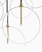 Burnished Brass / Clear Glass