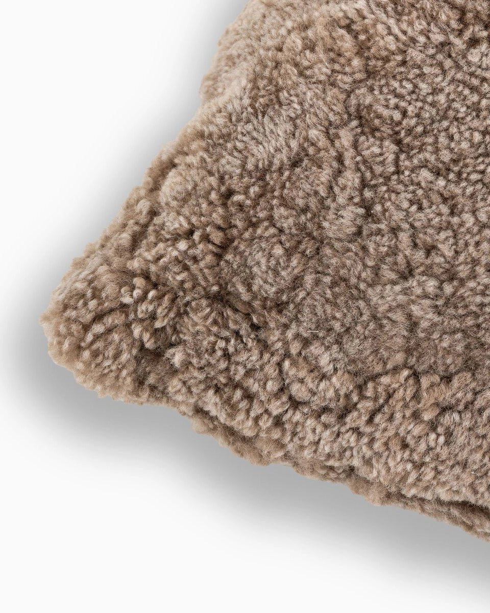 Taupe Shearling / 20" x 20" / Cover Only