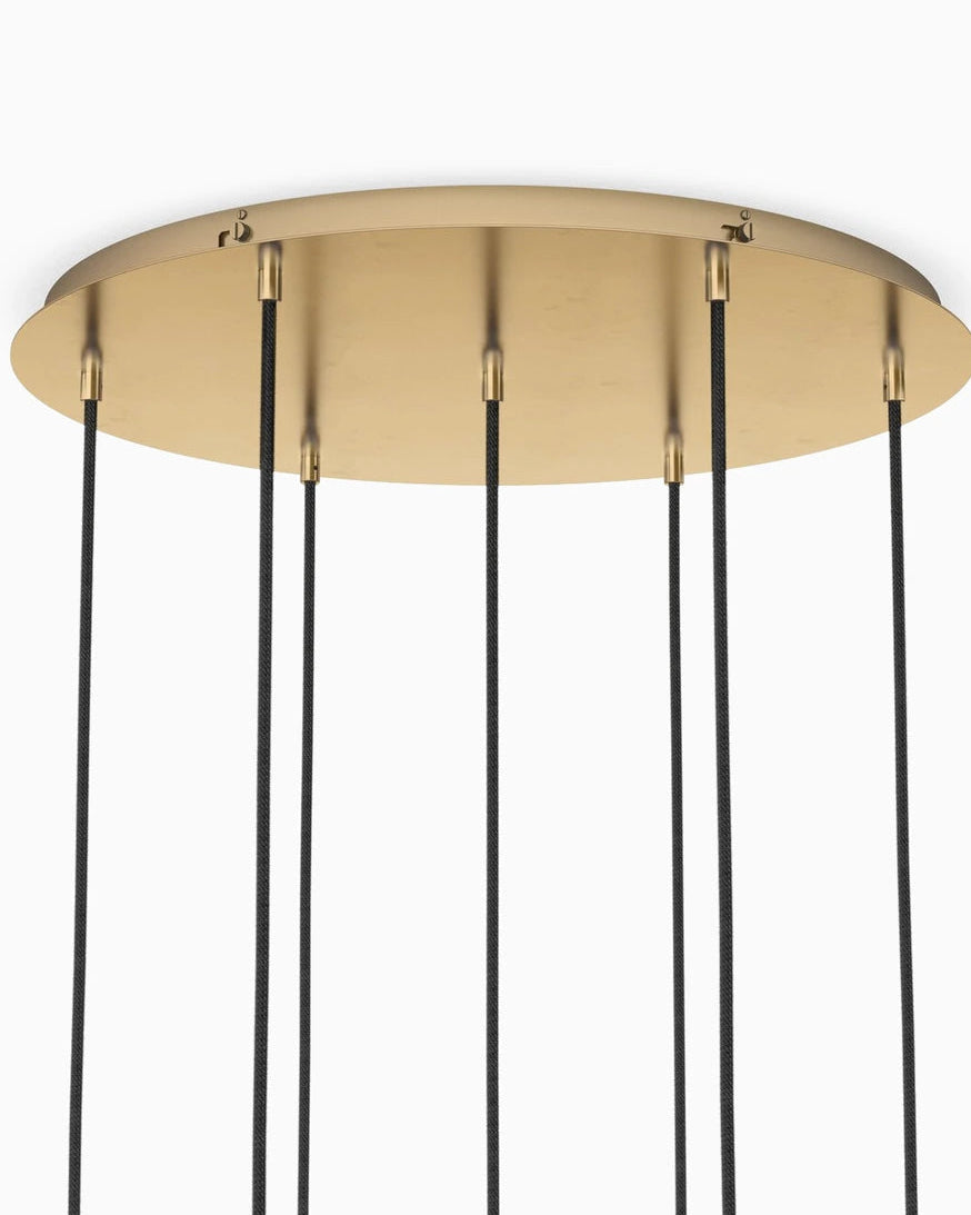Burnished Brass / Clear Glass
