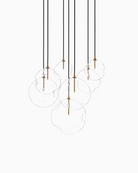 Heritage Bronze Brass / Organic Glass