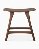 Brown Teak / No Cushion / Dining Height (19" Height)