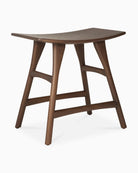 Brown Teak / No Cushion / Dining Height (19" Height)