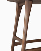 Brown Teak / No Cushion / Counter Height (26")