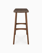 Brown Teak / No Cushion / Counter Height (26")