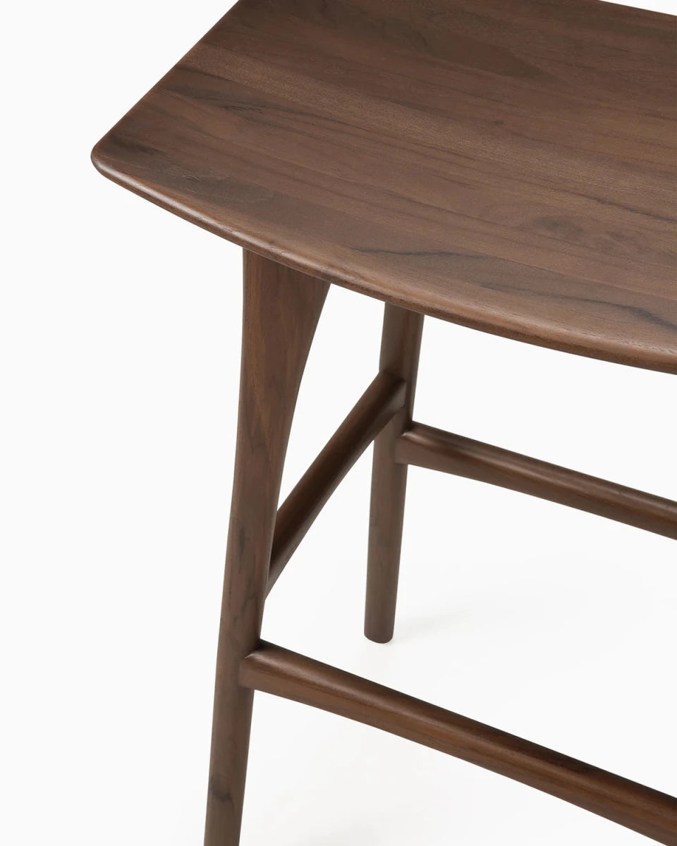 Brown Teak / No Cushion / Bar Height (32")