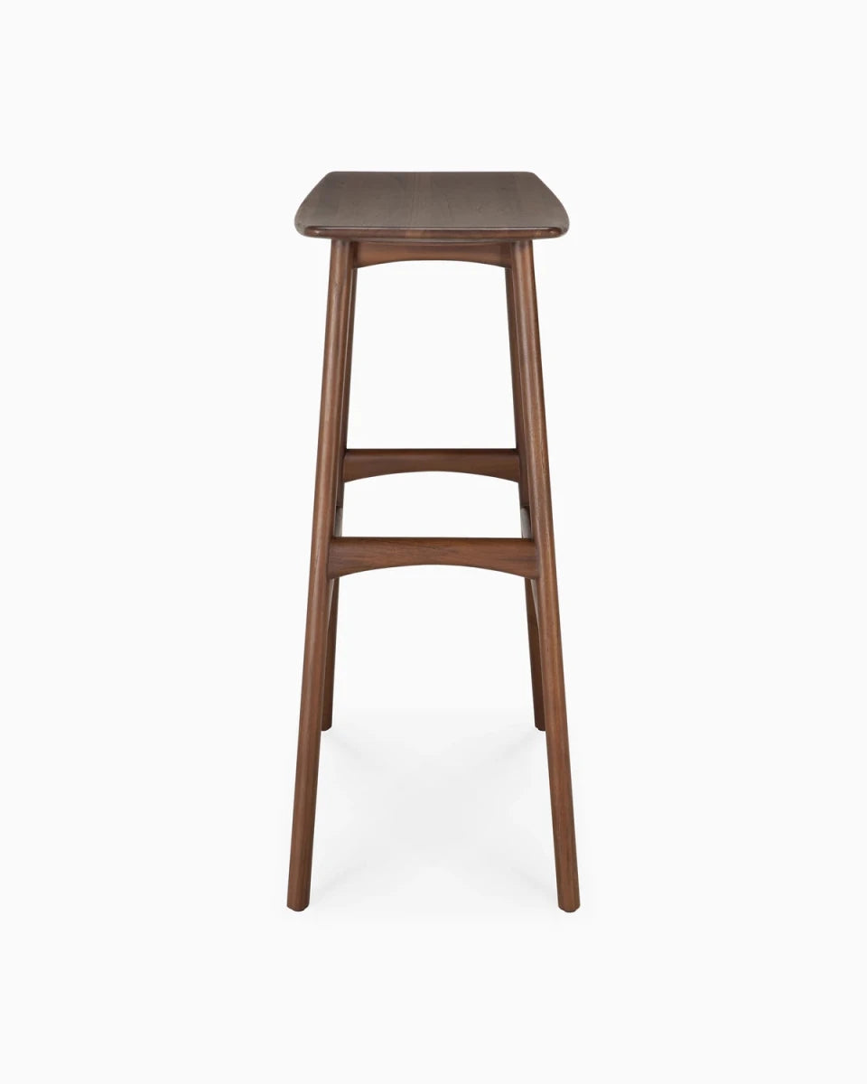 Brown Teak / No Cushion / Bar Height (32")