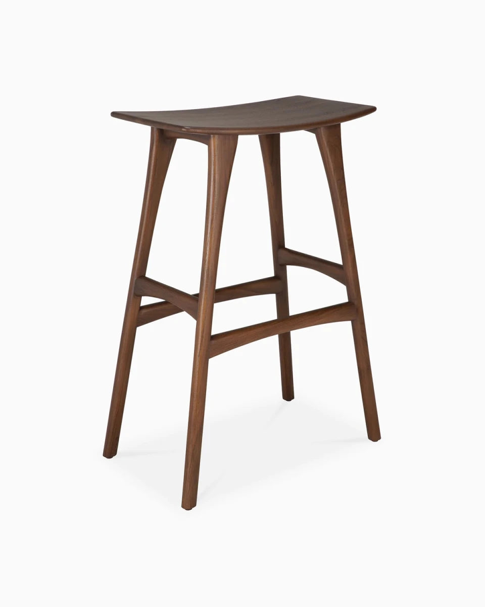 Brown Teak / No Cushion / Bar Height (32")