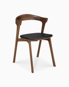 Brown Teak / Black Leather