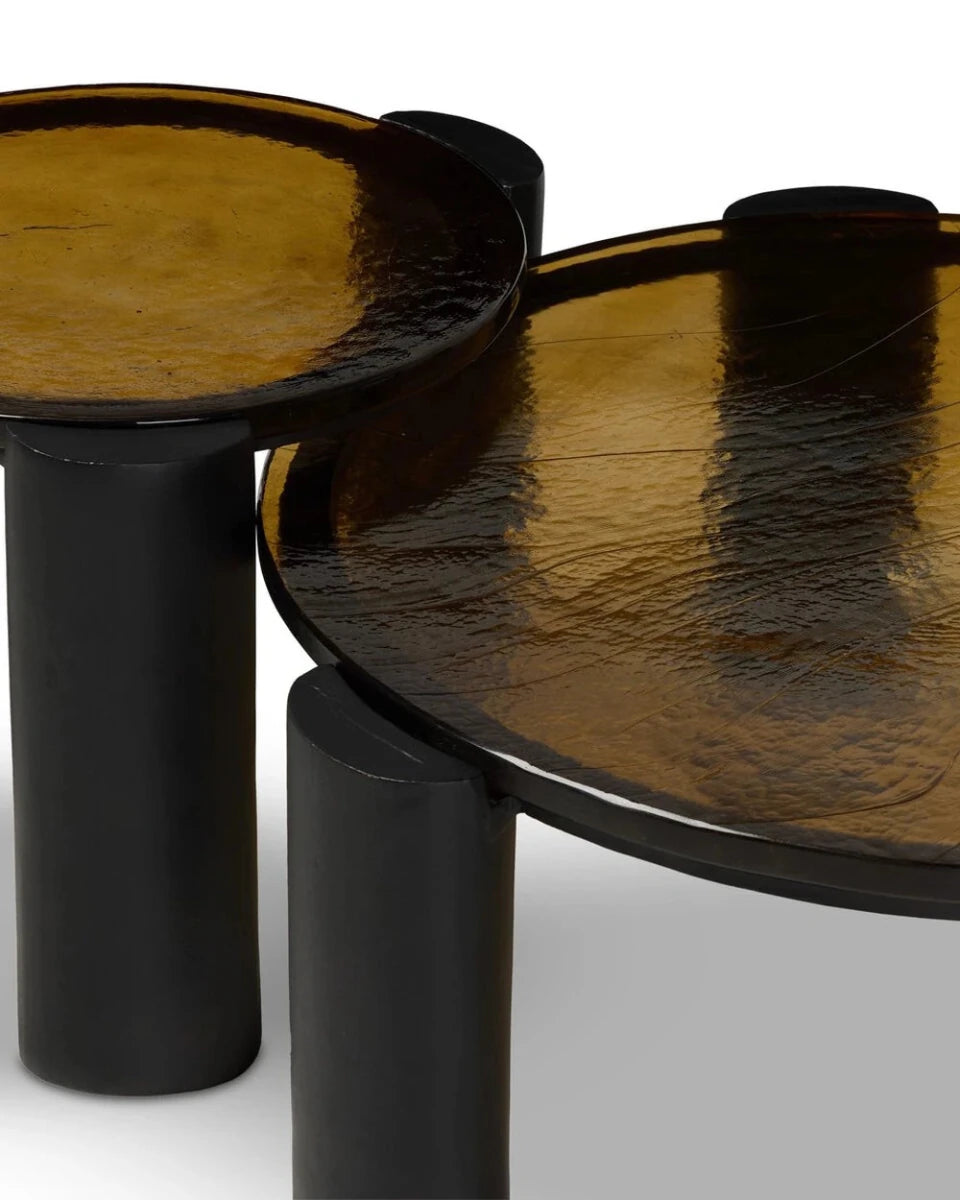 Amber Cast Glass