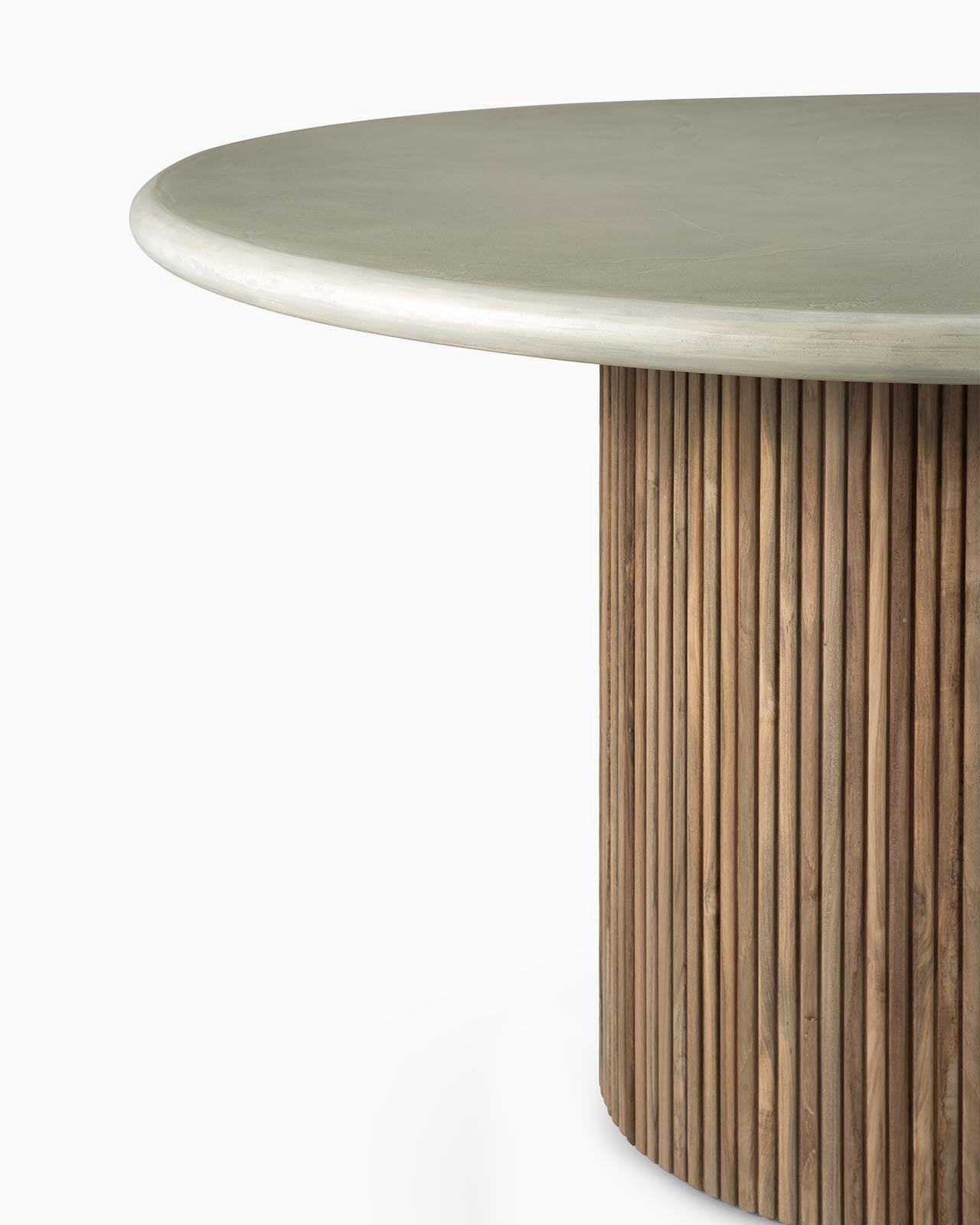 Concrete and Reclaimed Teak