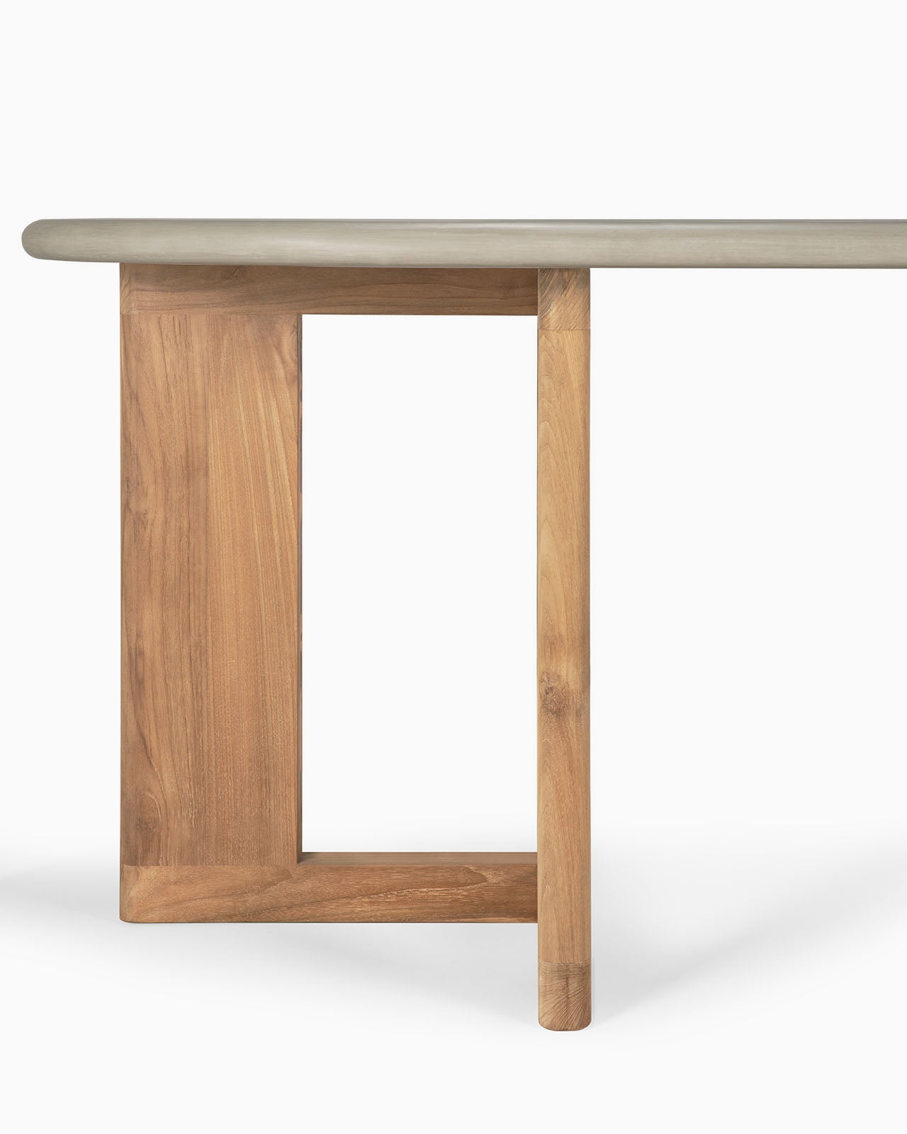 Concrete and Reclaimed Teak