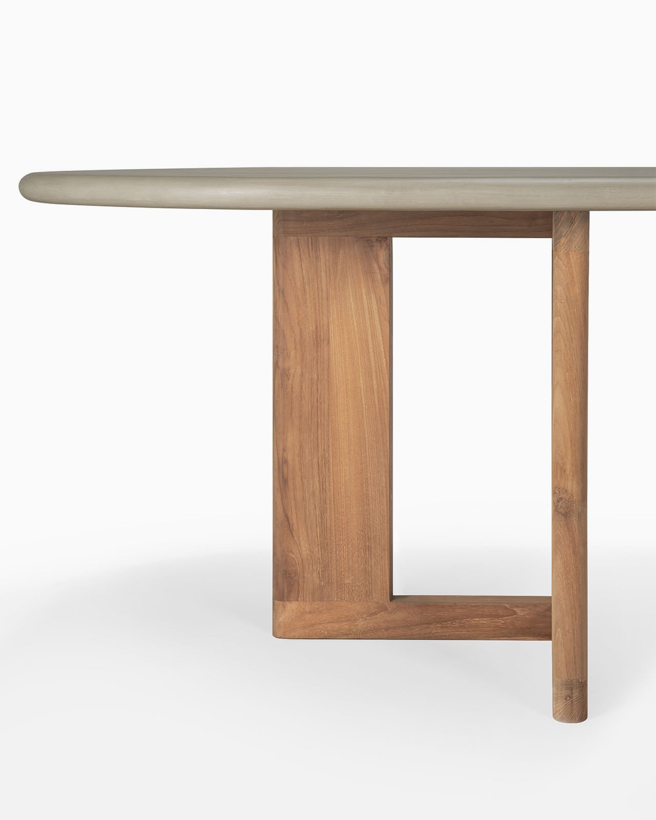 Concrete and Reclaimed Teak