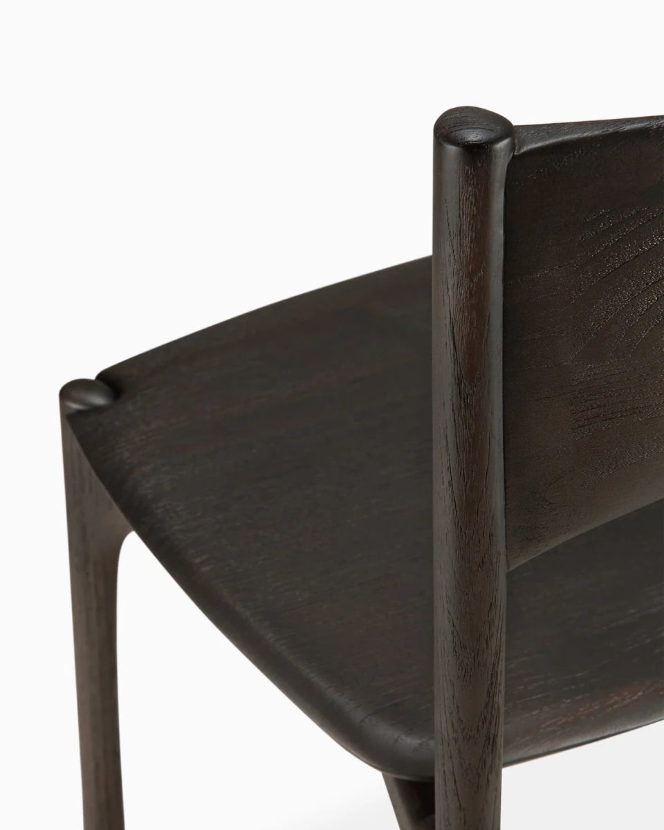 Dark Brown Teak / Without Armrest