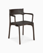 Dark Brown Teak / With Armrest