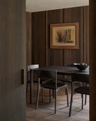 Dark Brown Teak / With Armrest