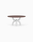 Walnut Top / White Plaster Base / 60" length | Seats 6