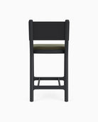 Balsam Velvet Seat / Black Leather Back / Ebony Oak Frame