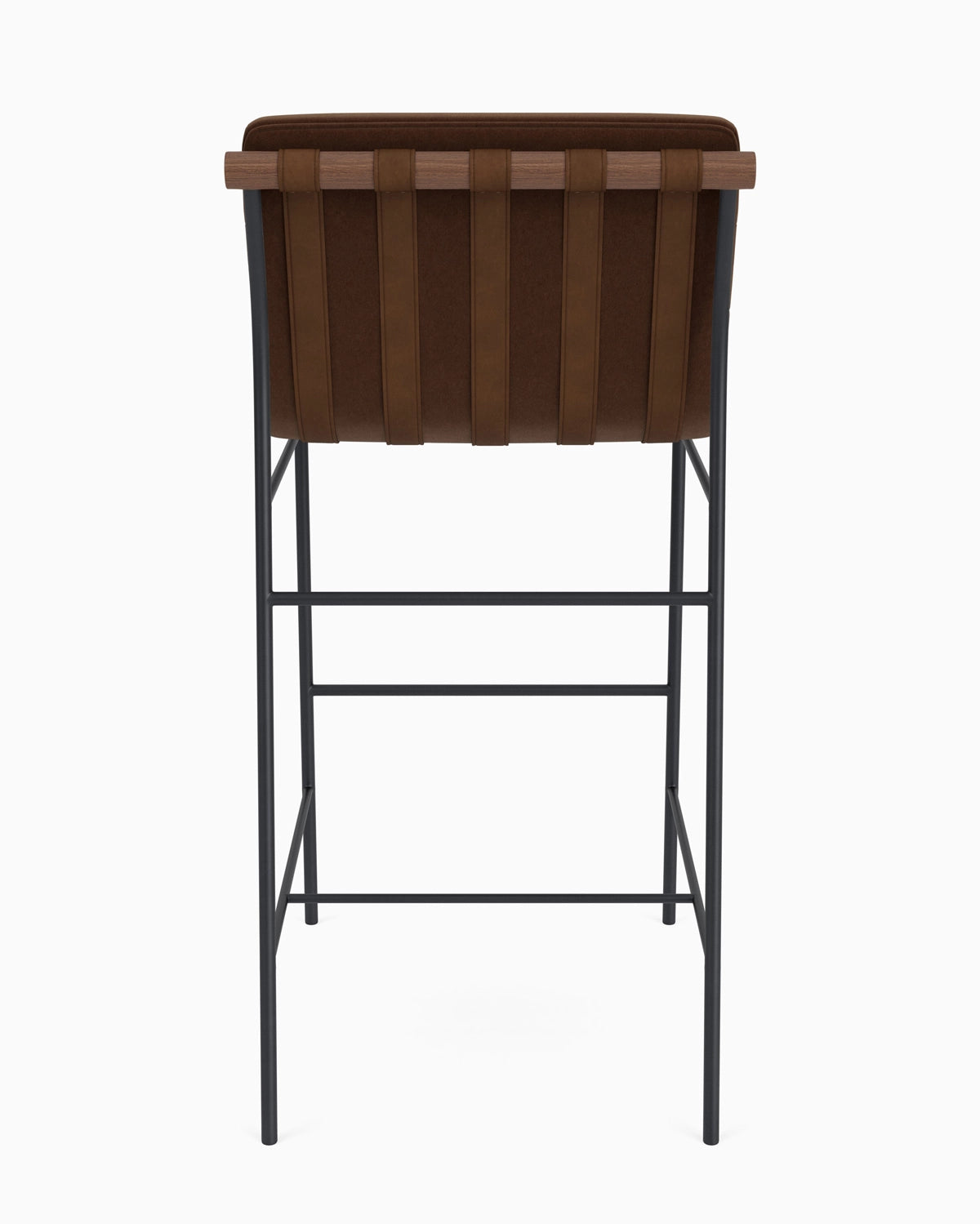 Cognac Velvet / Walnut / Bar (30" Height)