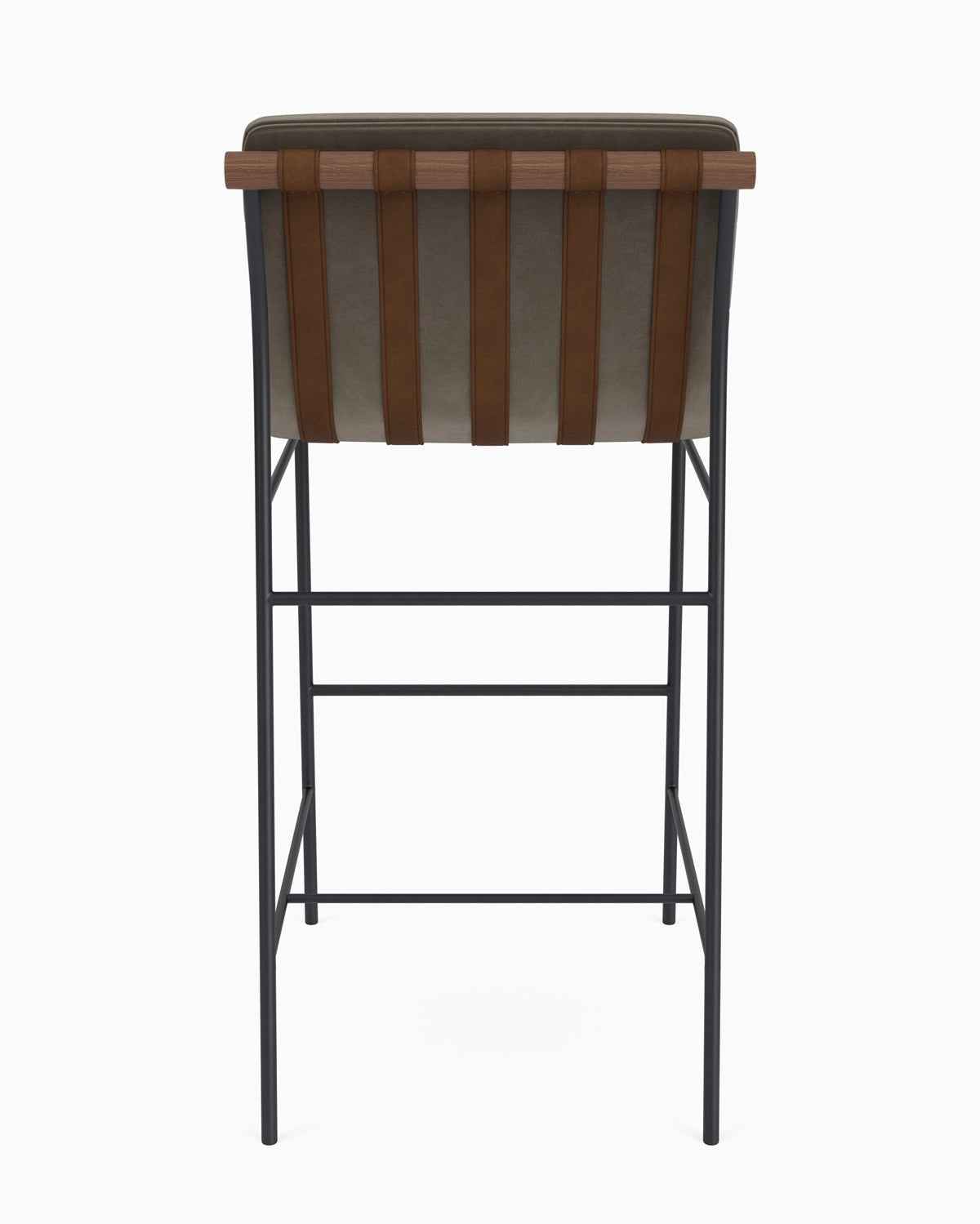 Mushroom Velvet / Walnut / Bar (30" Height)