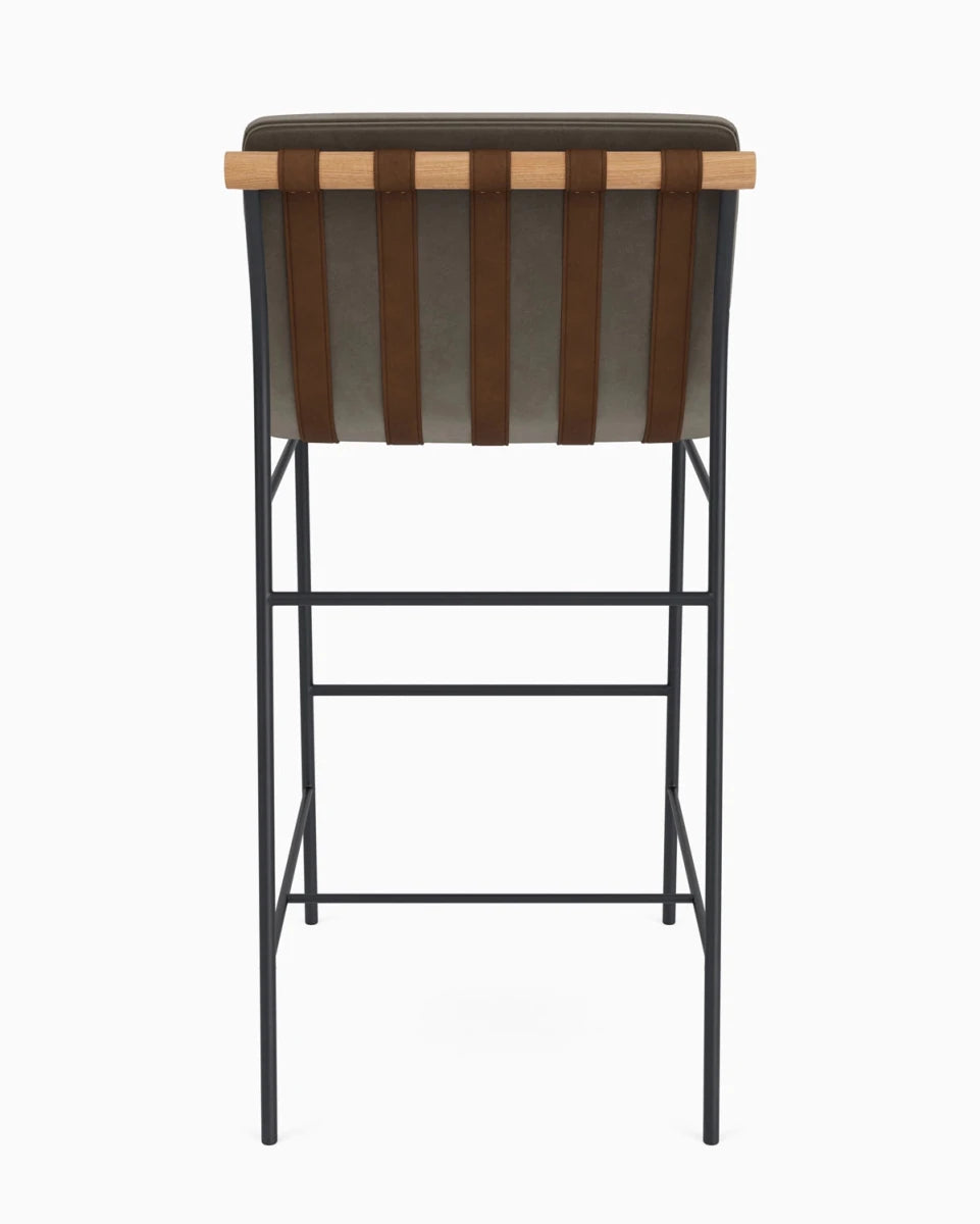 Mushroom Velvet / White Oak / Bar (30" Height)