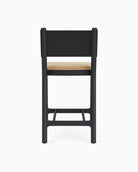 Caramel Velvet Seat / Black Leather Back / Ebony Oak Frame